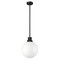 Z-Lite Laurent Outdoor Pendant, 1-Light, 12 In.W x 15 In.H, Black/Opal 597P12-BK - alternate 8
